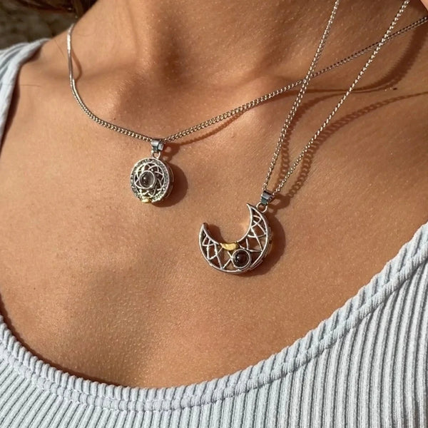 Collar de Pareja Sol y Luna